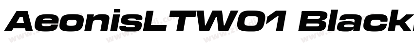 AeonisLTW01 BlackIta字体转换
